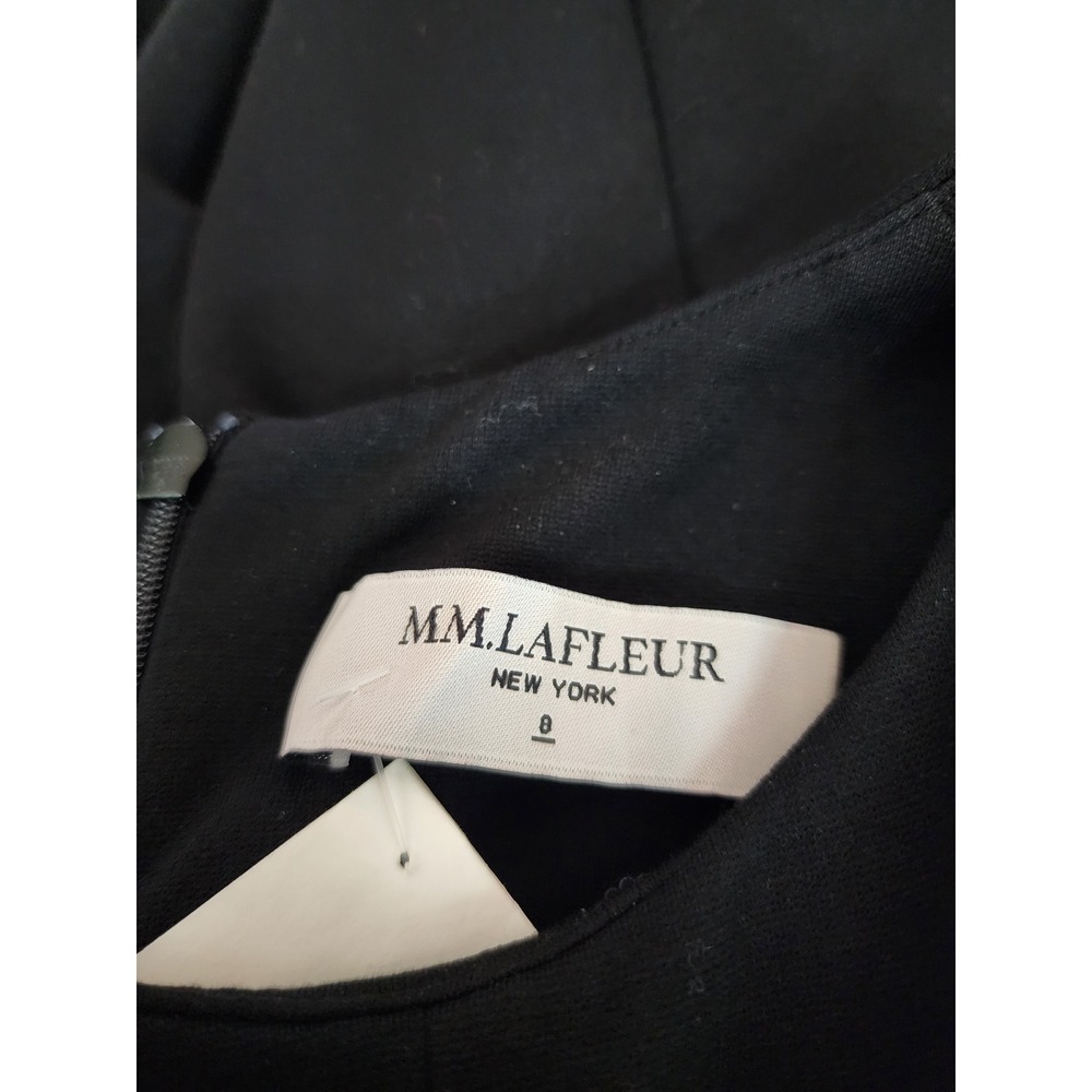 MM.LaFleur Katie Dress NEW Black Sleeveless Sheath Work Career Size 8 - Picture 6 of 7